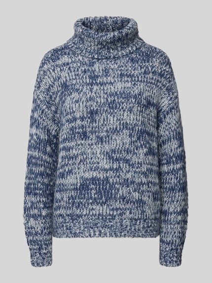 Fynch-Hatton Regular Fit Rollkragenpullover mit Alpaka-Anteil Marine 2