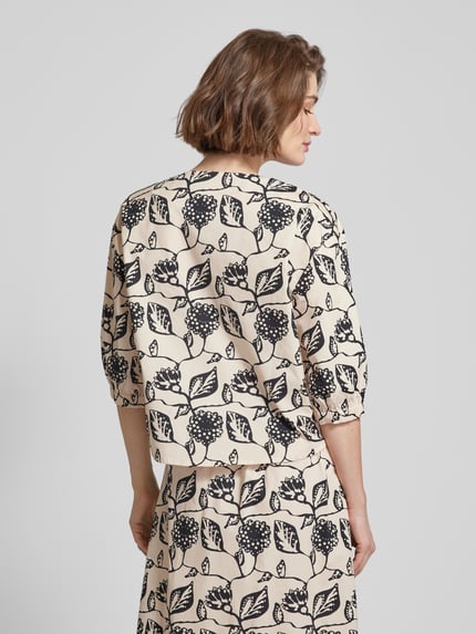 Lanius Blouse met V-hals Offwhite - 5