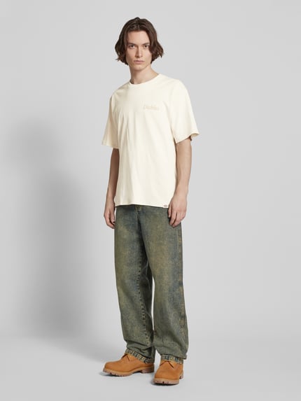 Dickies T-Shirt mit Label-Print Modell 'COMPANION SCRIPT' Offwhite 1