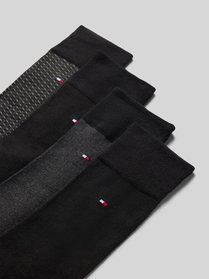 Tommy Hilfiger Socken mit Logo-Detail im 4er-Pack Black 2