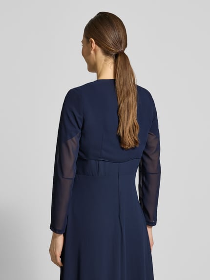 SWING Semitransparenter Bolero aus Chiffon Dunkelblau 5