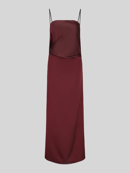 HUGO Abendkleid mit Strass-Trägern Modell 'Kible-1' Bordeaux 2