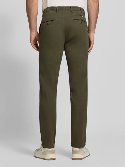 Brax Modern Fit Chino aus Baumwoll-Mix Modell 'Fabio' Oliv 5
