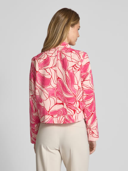 s.Oliver BLACK LABEL Regular Fit Kurzblazer aus reiner Baumwolle Pink 5