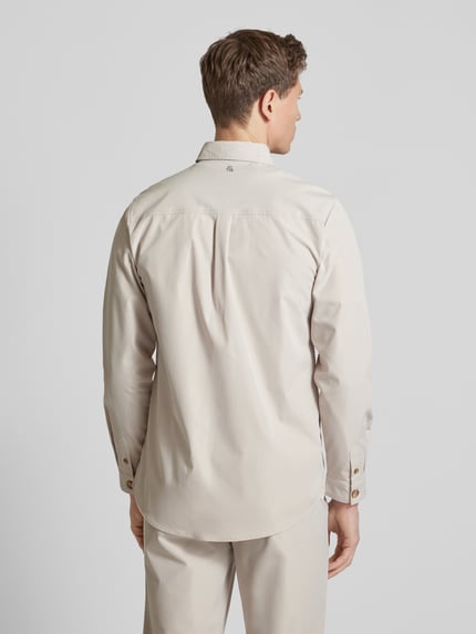Colours & Sons Regular fit overhemdjack met paspelzakken op de borst Offwhite - 5