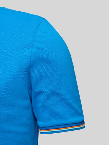 Sundek Koszulka polo z krótką listwą guzikową model ‘Brice’ Niebieski 2