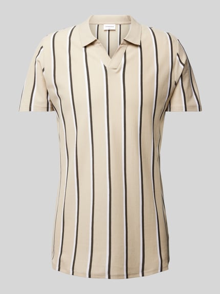 Lindbergh Poloshirt mit Streifenmuster Offwhite 2