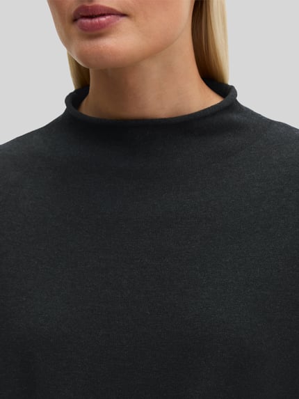 Marc O'Polo Turtleneck mit Mock Neck Flanell Melange 3
