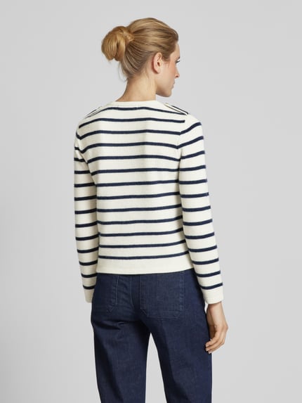 (THE MERCER) N.Y. Kaschmircardigan mit durchgehender Knopfleiste Offwhite 5
