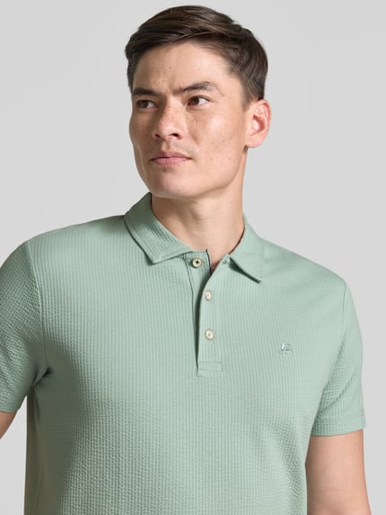 LERROS Regular Fit Poloshirt mit Logo-Stitching Lind 3