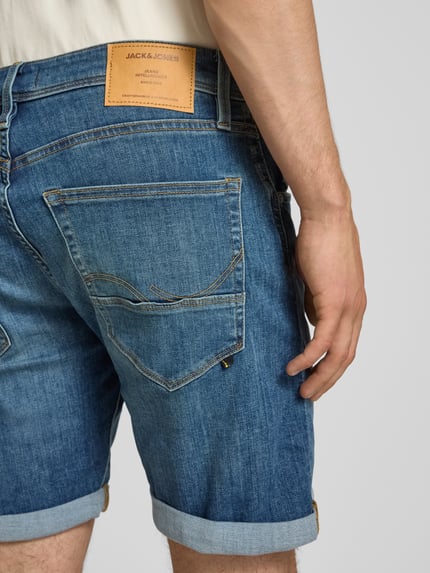 JACK & JONES Regular Fit Jeansshorts im 5-Pocket-Design Modell 'RICK' Dunkelblau 3
