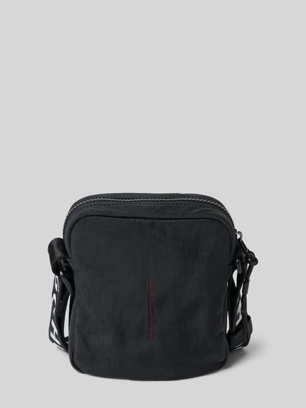 HUGO Torba na ramię z naszywką z logo model ‘Colyns’ BLACK 4