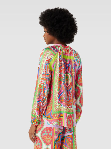 Tonno & Panna Blouse met paisleymotief, model 'Birteton' Felroze - 5