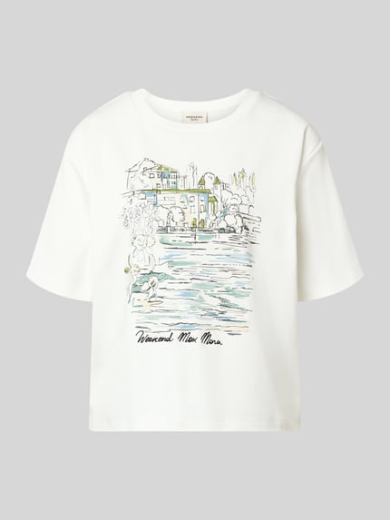 Weekend Max Mara Boxy fit T-shirt van 100% katoen model 'SALA' Wit - 2