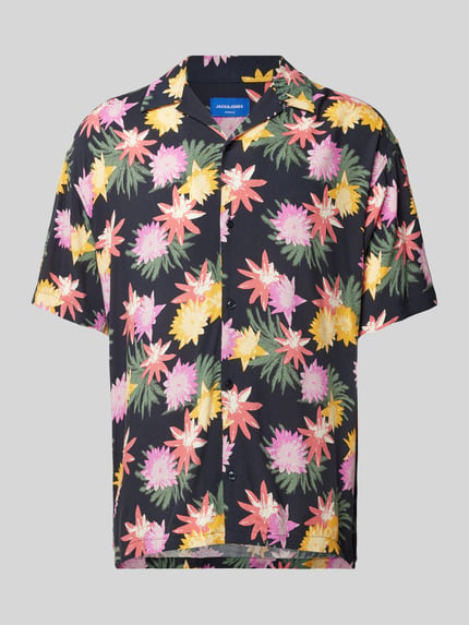 JACK & JONES Regular Fit Freizeithemd mit Reverskragen Modell 'JORLUKE TAMPA' Marine 2