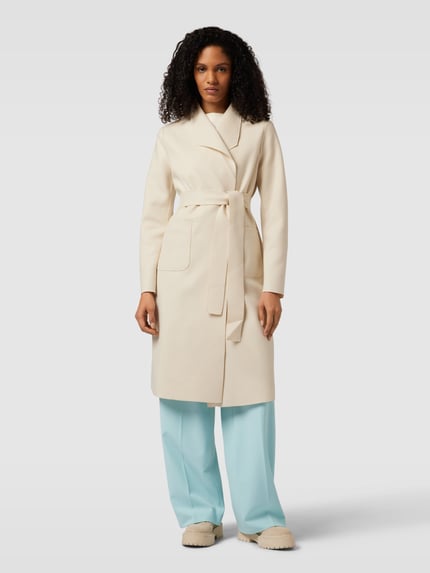 VILA Lange jas met reverskraag, model 'juice' Beige - 6