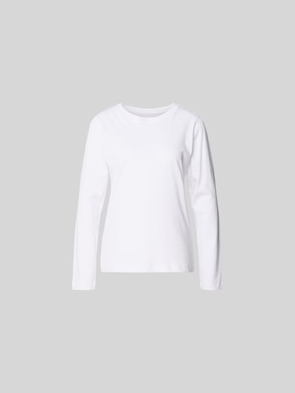 Bluzka z długim rękawem z okrągłym dekoltem Shop The Look MANNEQUINE