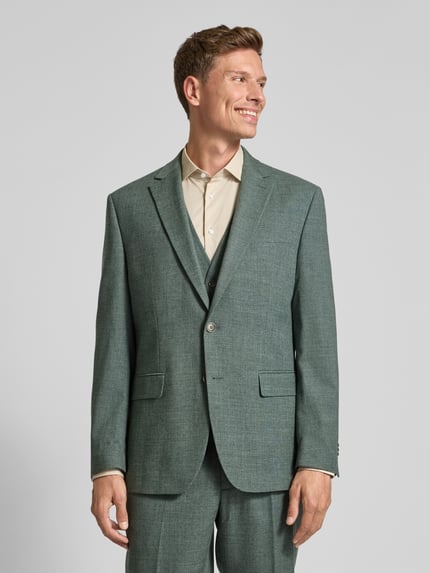 Christian Berg Men Marynarka w kroju comfort fit z domieszką wiskozy Ciemnozielony 4