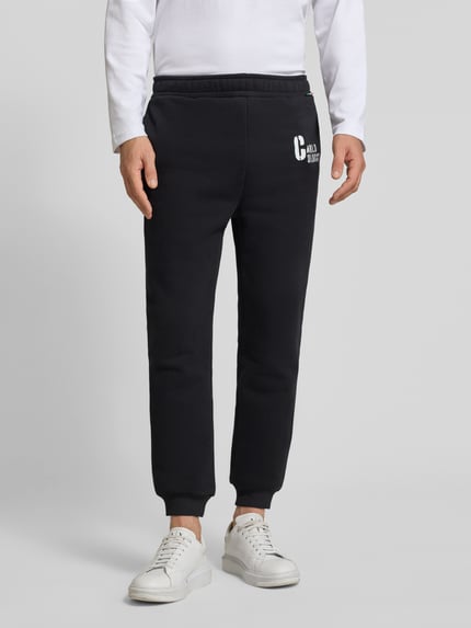 Carlo Colucci Sweatpants mit elastischem Bund Black 4