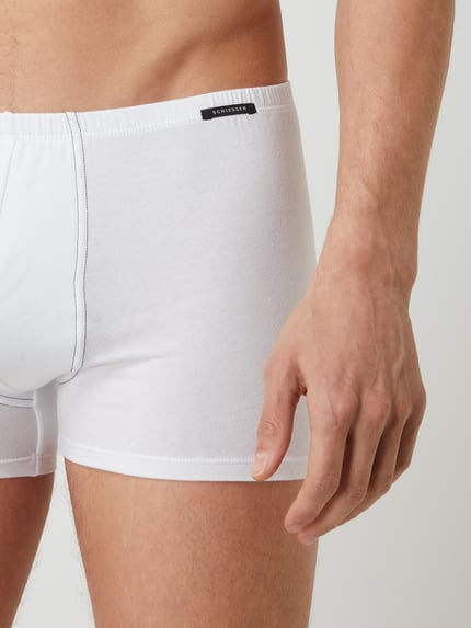 SCHIESSER Trunks mit Stretch-Anteil im 2er-Pack  Weiss 4