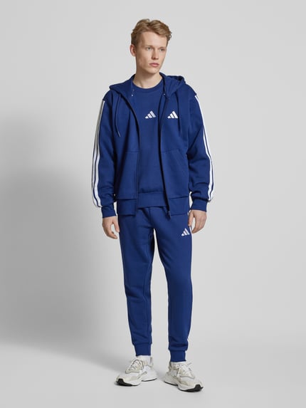adidas Sportswear Sweatjacke mit Viskose-Anteil und Label-Stitching Marine 1