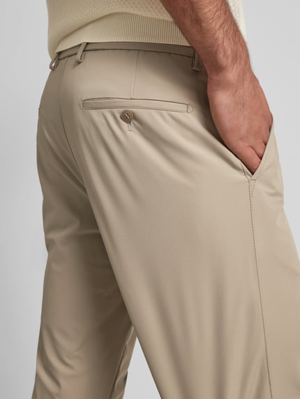 ROY ROBSON Slim Fit Chino mit Bundfalten Beige 3
