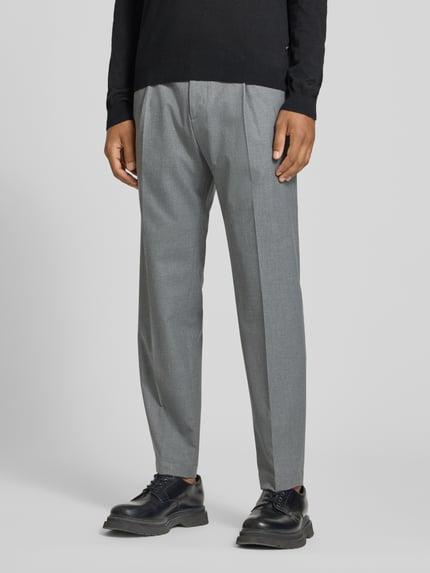 CINQUE Slim Fit Hose aus elastischem Viskose-Mix Modell 'Salto' Silber 4