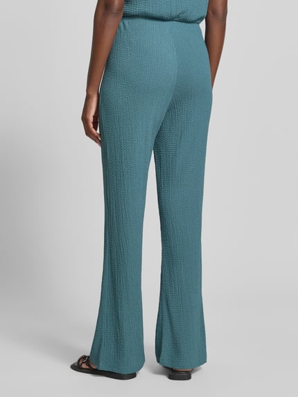 Christian Berg Woman Hose mit Strukturmuster Petrol 5