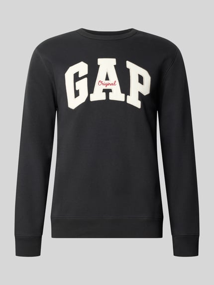 GAP Sweatshirt mit Logo Schriftzug Anthrazit 2
