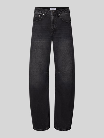 Jeansy o kroju straight fit z czystej bawełny Shop The Look MANNEQUINE