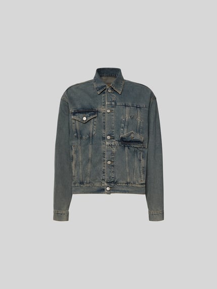 Jeansjack met knoopsluiting Shop The Look MANNEQUINE