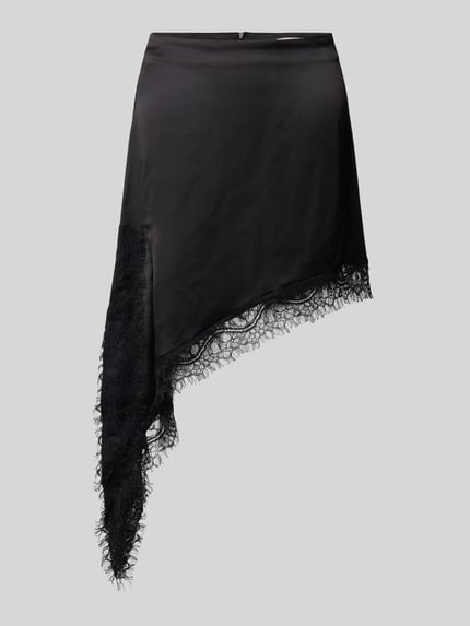Topshop Mini-Rock mit asymmetrischem Saum Black 2