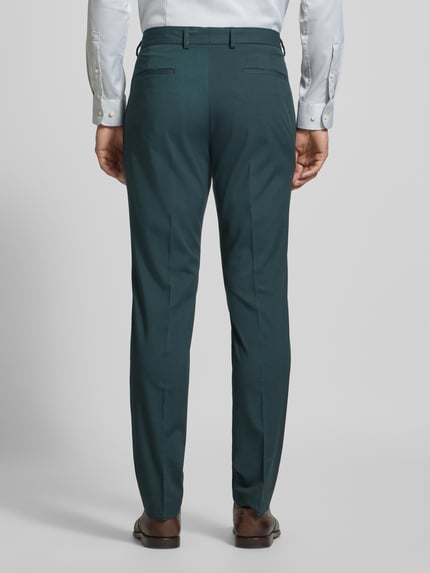 s.Oliver BLACK LABEL Slim fit pantalon met riemlussen Donkergroen - 5