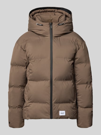 khujo Pufferjacke Modell 'VEGAS' mit Kapuze Taupe 1