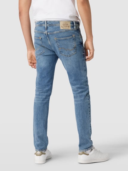 JACK & JONES Jeans in destroyed-look, model 'GLENN' Blauw - 5