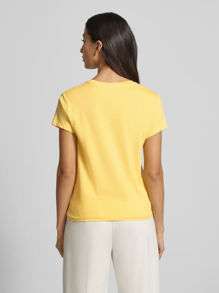 Polo Ralph Lauren T-Shirt mit Label-Stitching GELB 5