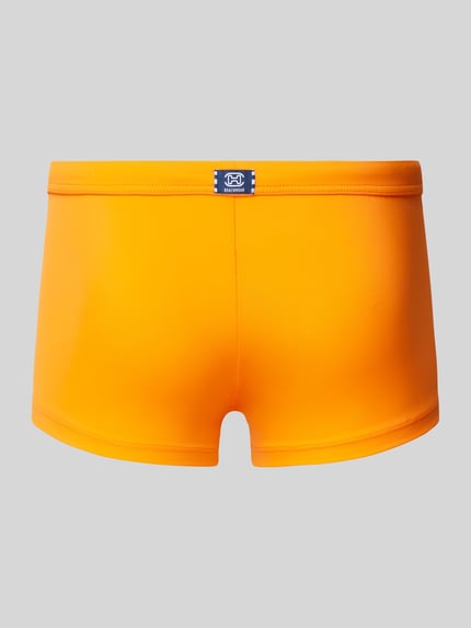 HOM Zwembroek in effen design, model 'SEA LIFE' Oranje - 3