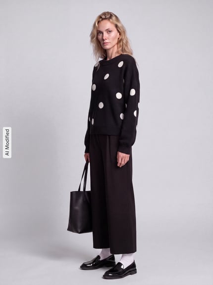 ONLY Regular Fit Pullover mit Rundhalsausschnitt Modell 'RICA' Black 1