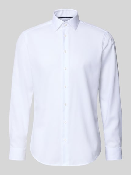 Christian Berg Men Regular Fit Business-Hemd mit Kentkragen Weiss 2
