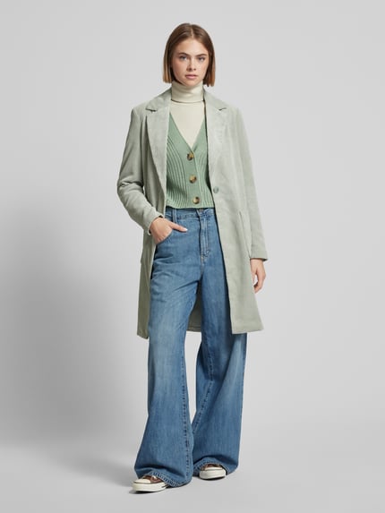 ONLY Cropped Cardigan mit Knopfleiste Modell 'CAROL' Mint 1