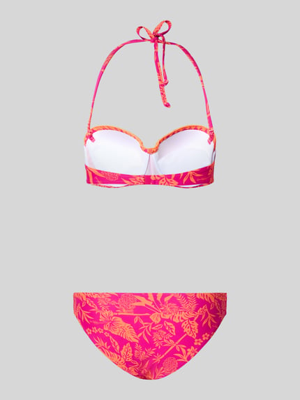 Venice Beach Bikini mit floralem Allover-Print Modell 'Kensi' Rosa 3