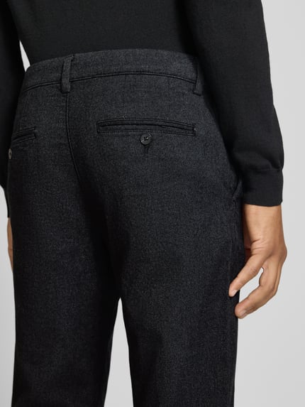 Selected Slim Fit Chino aus Baumwoll-Mix Model 'MILES' Anthrazit 3