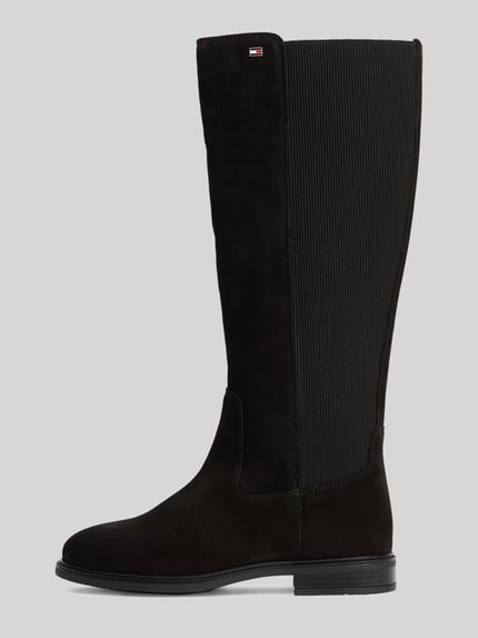 Tommy Hilfiger Stiefel aus echtem Leder mit Logo-Stitching Black 2