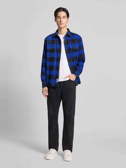 Tommy Hilfiger Regular Fit Freizeithemd aus reiner Baumwolle Royal 1