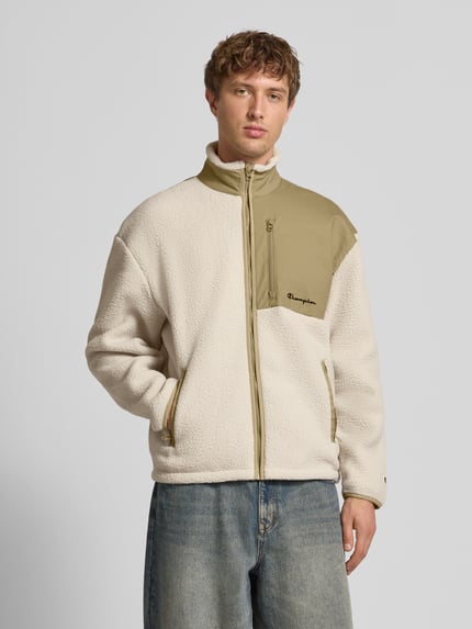 Champion Sweatjacke aus Teddyfell Beige 4