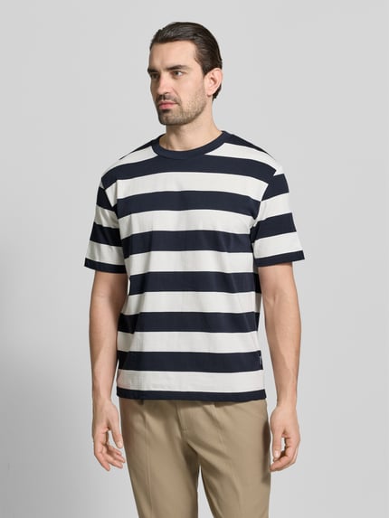Lindbergh Oversized T-Shirt mit Rundhalsausschnitt Marine 4