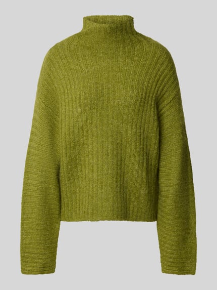 Gina Tricot Pullover mit Mock Neck Gruen 1