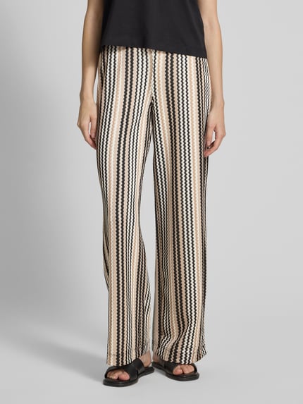 Smith and Soul Broek in all-over look met elastische band Beige - 4