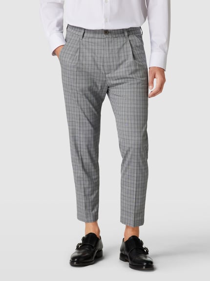 DRYKORN Stoffen broek met ruitmotief, model 'CHASY' Lichtgrijs - 4