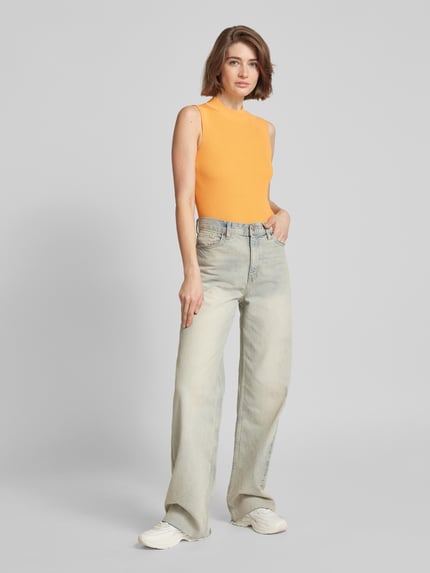 COMMA Tanktop met turtleneck Oranje - 1